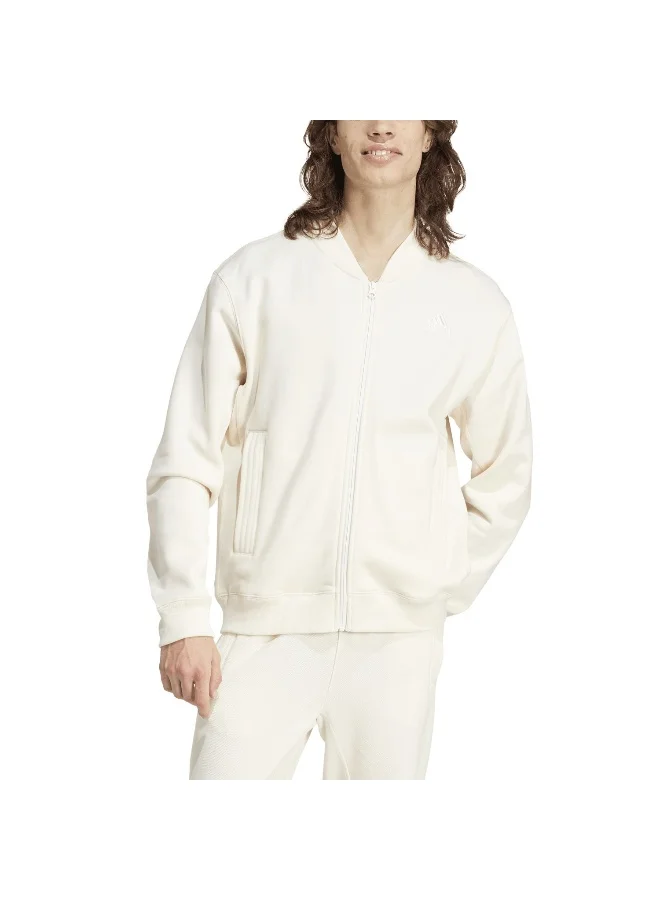 Adidas adidas M Lng Bomber Fl White Training Sweatshirts XS