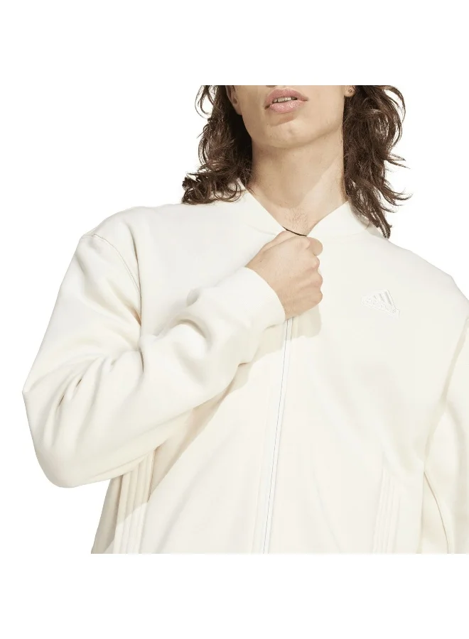 Adidas adidas M Lng Bomber Fl White Training Sweatshirts XS