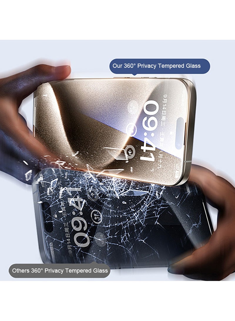 Exotic iPhone 17 Pro Privacy Screen Protector, High Quality 360 Degree Privacy - Image 5