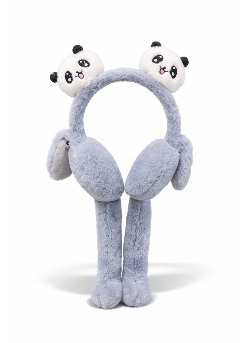 Earss Cartoon Panda Moving Ear Muffs for Women & Kids – Cute Animal Ear Warmers with Moving Ears, Soft Plush Winter Earmuffs for Girls, Boys & Teens - Image 3