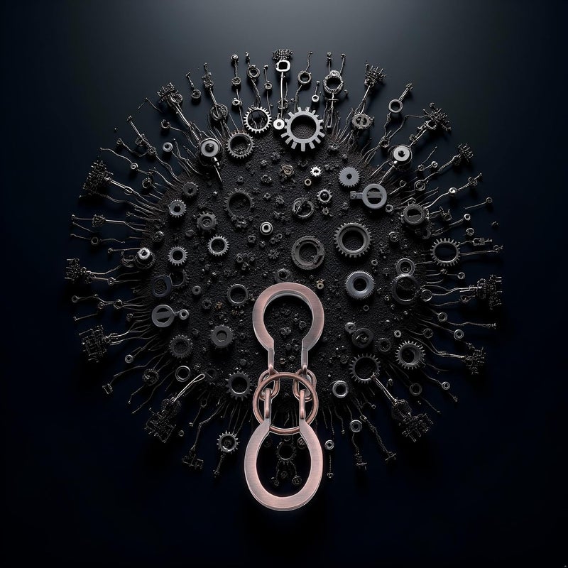 Tnyvm Puzzle Ring Brain Teaser Puzzles - Metal Horseshoe Cast Puzzle Game Unlock Interlock Puzzles Box Mind IQ Logic Test Disentanglement Games for Adults Office Supplies - Image 1