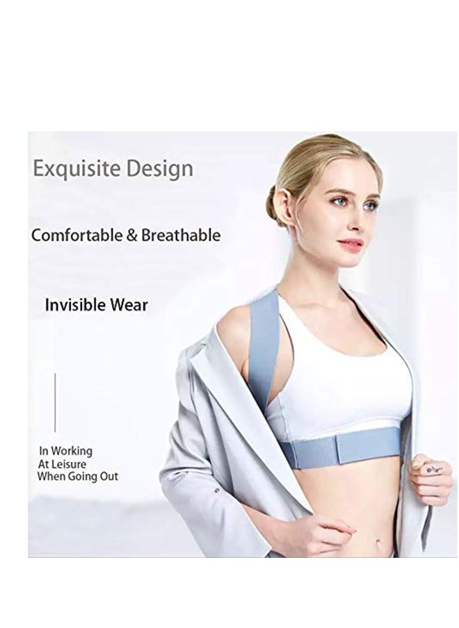 Generic Back Support Posture Corrector Back Brace Posture Corrector for Women Men Fully Adjustable Back Brace Comfortable Posture Support for Back Neck and Shoulder Relief  - Image 5