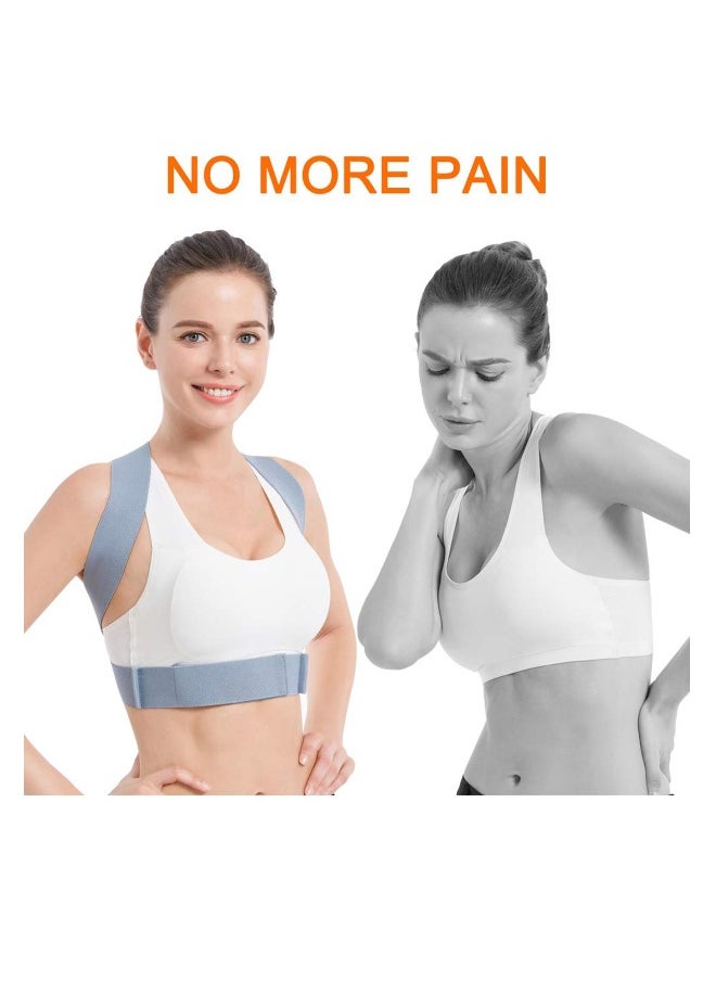 Generic Back Support Posture Corrector Back Brace Posture Corrector for Women Men Fully Adjustable Back Brace Comfortable Posture Support for Back Neck and Shoulder Relief  - Image 4