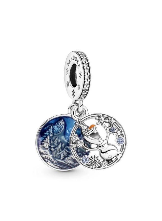 Pandora Disney Frozen Snow Olaf Double Dangle Charm - Image 1