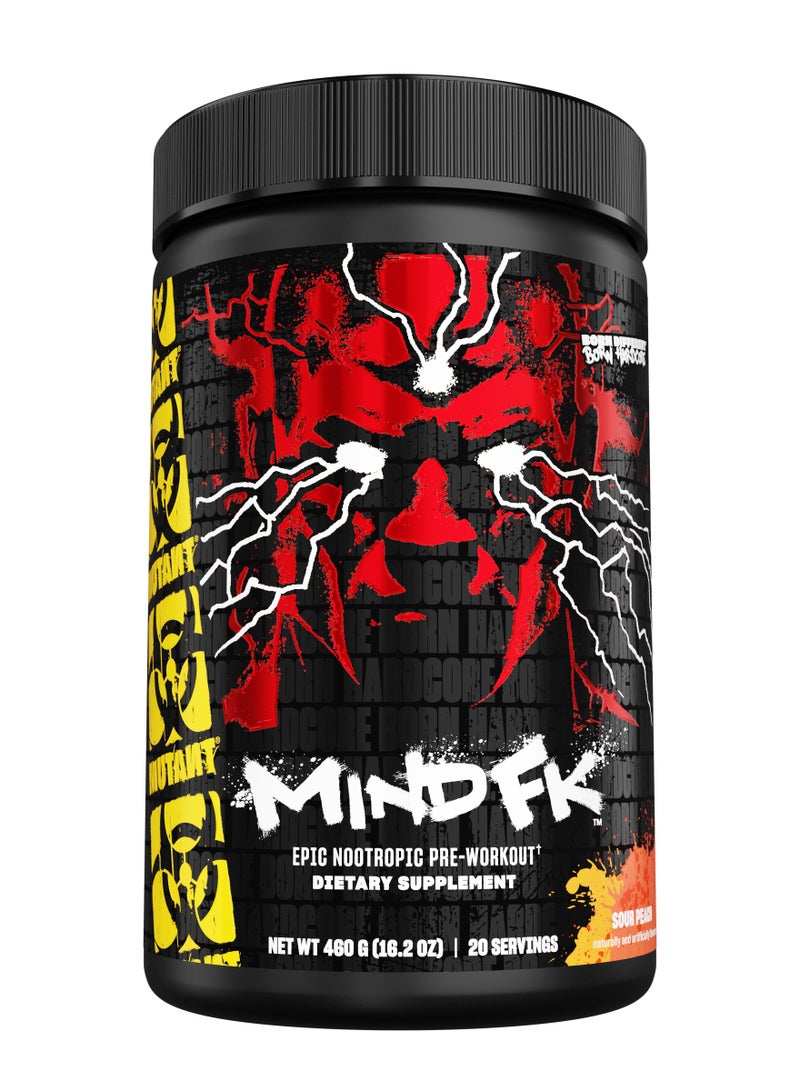 Mutant Mind FK - The Epic Nootropic Pre-Workout 460g Sour Peach