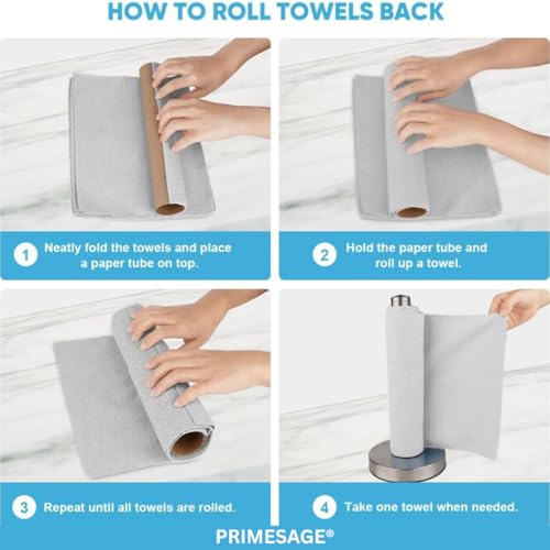 PRIMESAGE® Microfiber Cleaning Cloth Roll Kitchen Towel Roll Microfiber Cleaning Cloth Reusable Kitchen Towel Micro Fiber Cloth for Car Cleaning Car Cleaning Clothes Kitchen Cloth for Cleaning |20PACK - Image 5