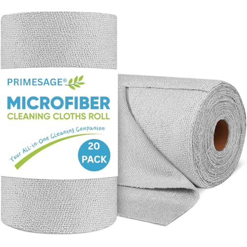 PRIMESAGE® Microfiber Cleaning Cloth Roll Kitchen Towel Roll Microfiber Cleaning Cloth Reusable Kitchen Towel Micro Fiber Cloth for Car Cleaning Car Cleaning Clothes Kitchen Cloth for Cleaning |20PACK - Image 1