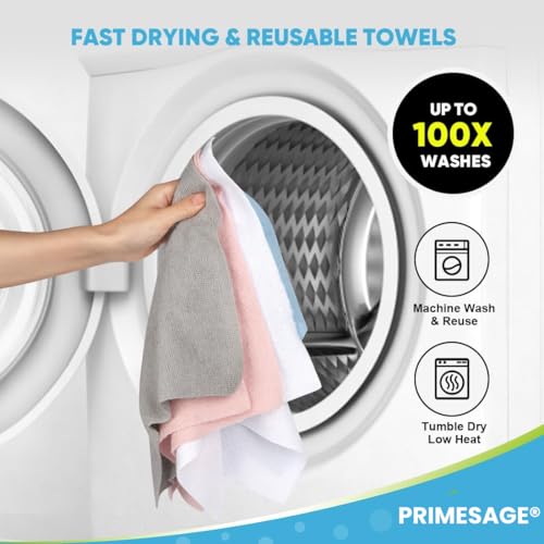 PRIMESAGE® Microfiber Cleaning Cloth Roll Kitchen Towel Roll Microfiber Cleaning Cloth Reusable Kitchen Towel Micro Fiber Cloth for Car Cleaning Car Cleaning Clothes Kitchen Cloth for Cleaning |20PACK - Image 4