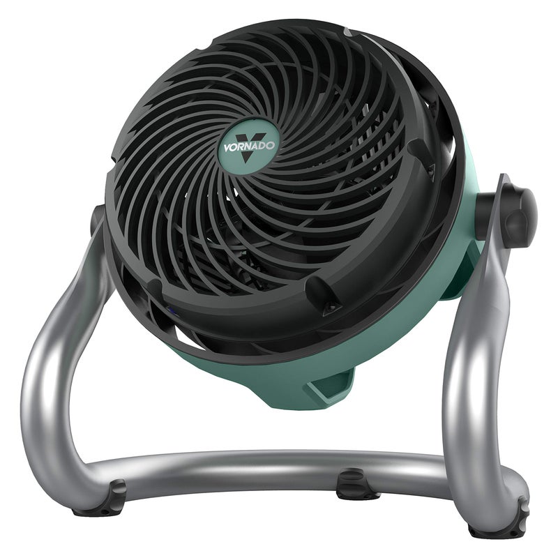 Vornado EXO51 Small Heavy Duty Air Circulator, 3-Speed High Velocity Shop Fan, Dustproof and Water-Resistant, Powerful Motor, Industrial High Impact Case, Whole Room Air Circulator, Green - Image 1