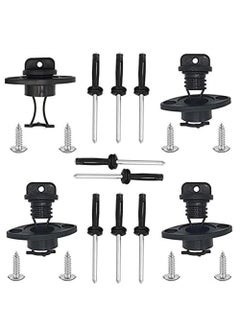 KASTWAVE Kayak Drain Plug Kit Boat Scupper Plugs Thread Bung for Kayak Canoe Boat with Screws Hardware, Drain Stoppers Fits Most Kayak Canoe  - Image 1