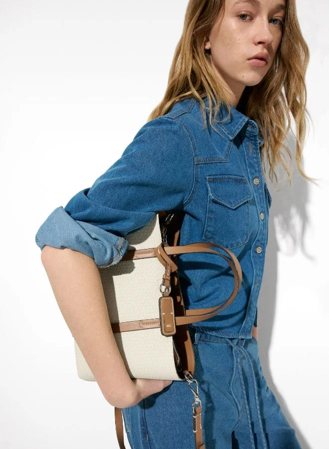 PARFOIS TOTE BAG WITH TEXTURE