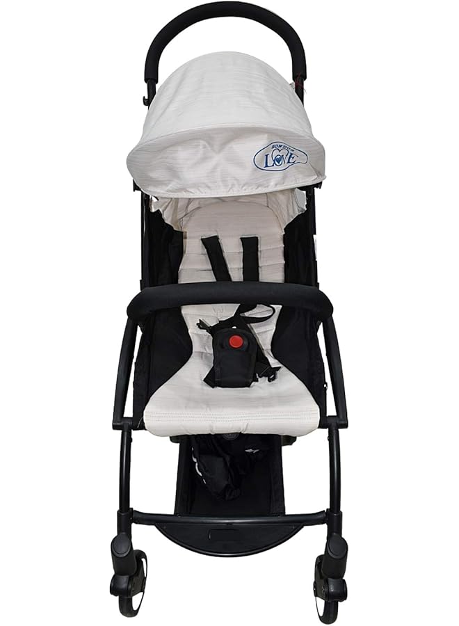 ماما لوف عربة أطفال قابلة للطي مع حقيبة يد Dgl 340002 بيج عبوة من قطعة واحدة - Image 1