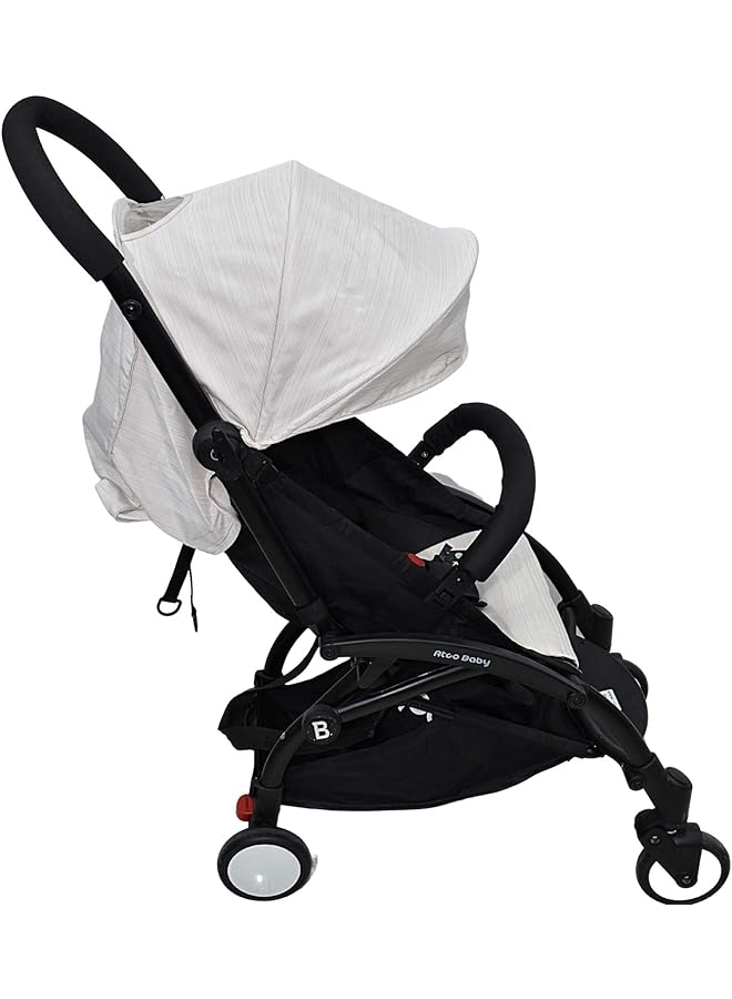 ماما لوف عربة أطفال قابلة للطي مع حقيبة يد Dgl 340002 بيج عبوة من قطعة واحدة - Image 5