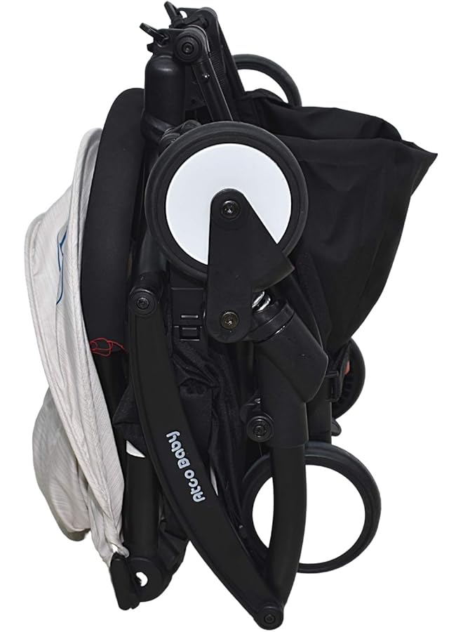 ماما لوف عربة أطفال قابلة للطي مع حقيبة يد Dgl 340002 بيج عبوة من قطعة واحدة - Image 3