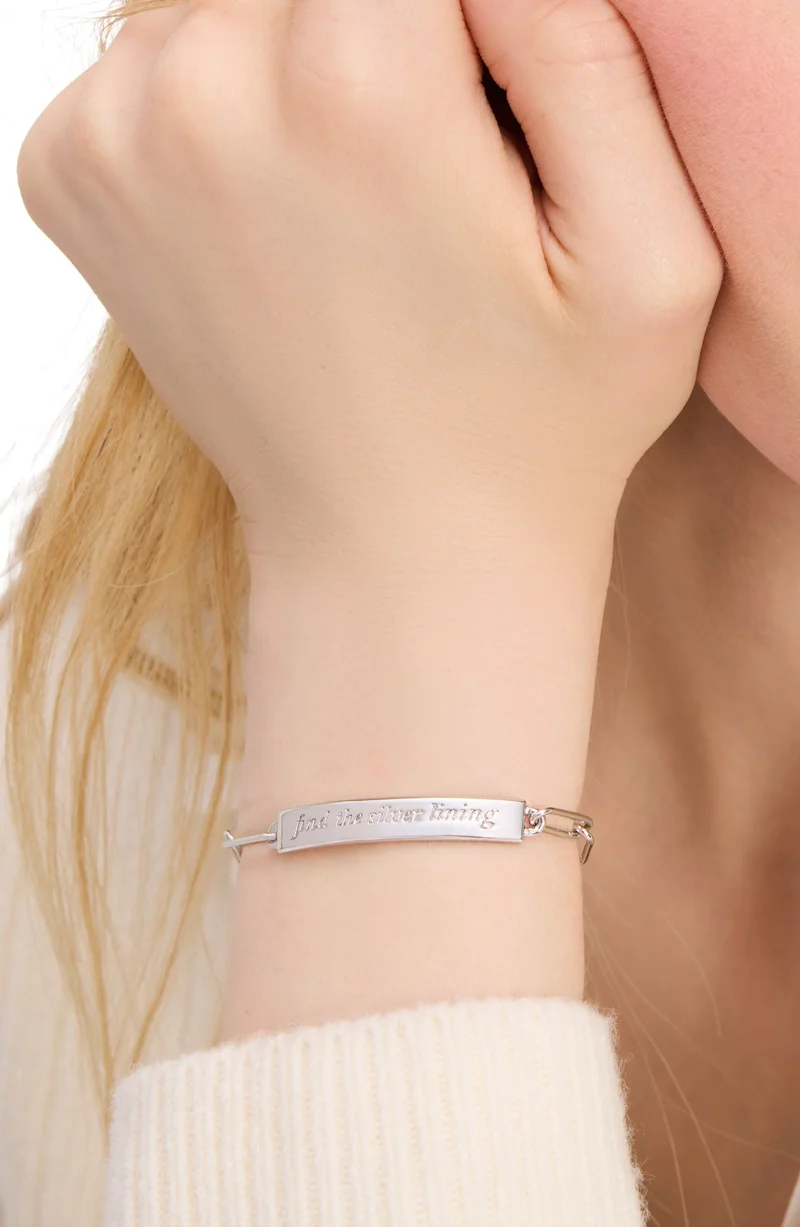Kate Spade Silver Lining Id Bracelet