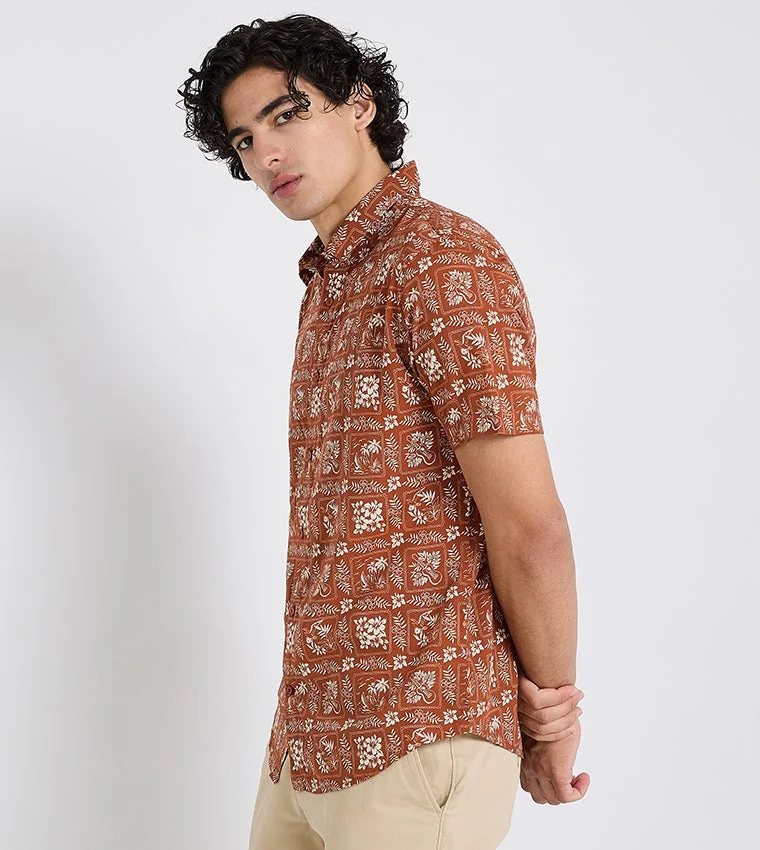 Ben Sherman Ben Sherman Men's Short Sleeve Printed Shirts