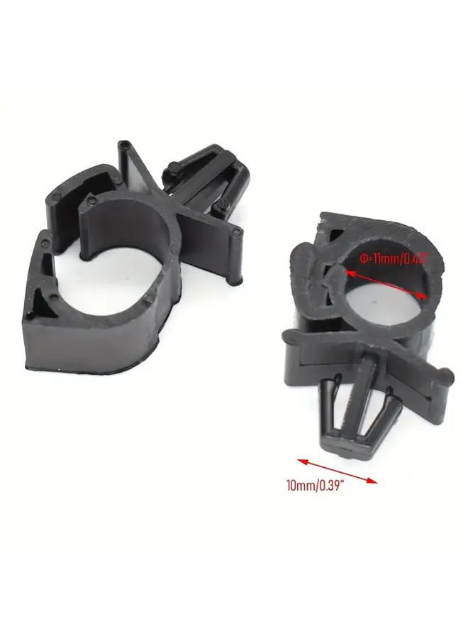 4pcs Automotive Wiring Harness Clips Corrugated Tube Cable Ties Oil Pipe Clamps - Image 4