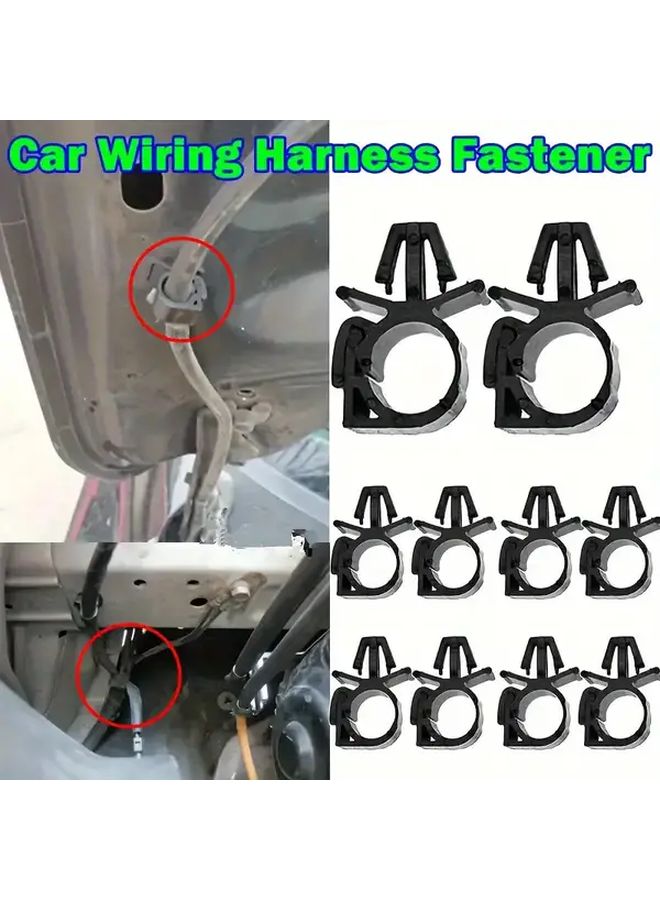 4pcs Automotive Wiring Harness Clips Corrugated Tube Cable Ties Oil Pipe Clamps - Image 5