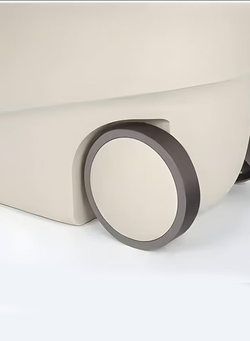 MarkedOne Efficient Floor Cleaner Spin Mop with 360° Spinning Action, Stainless Steel Adjustable Handle, 2 Replacement Heads, Mop with Wheels & Integrated Spray Bottle for Effortless Mops for Floor Cleaning - Image 5