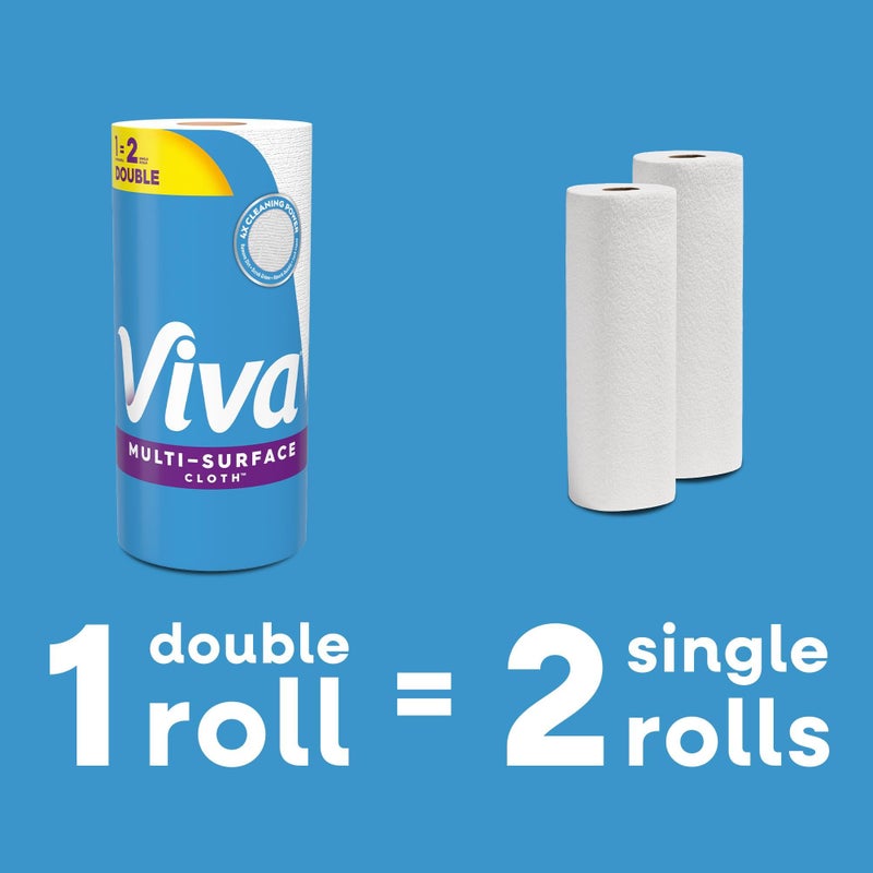 Viva Multi-Surface Cloth Paper Towels, Choose-A-Sheet Size, 3 Double Rolls, 110 Sheets per Roll (Packaging May Vary) - Image 3