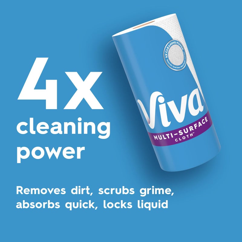 Viva Multi-Surface Cloth Paper Towels, Choose-A-Sheet Size, 3 Double Rolls, 110 Sheets per Roll (Packaging May Vary) - Image 2