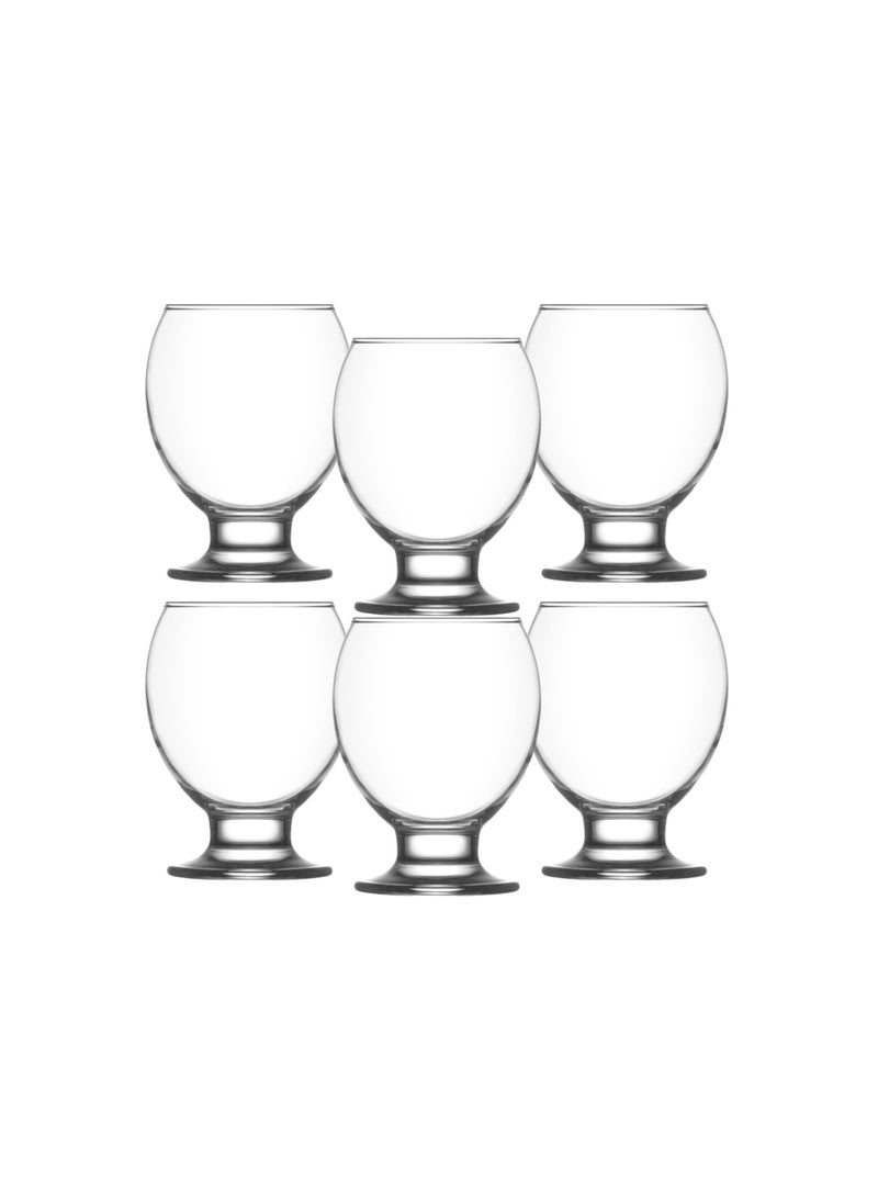 LAV Lav Nectar Glass Cup Set of 6 Pcs 280ml- Turkey Made  - Image 1