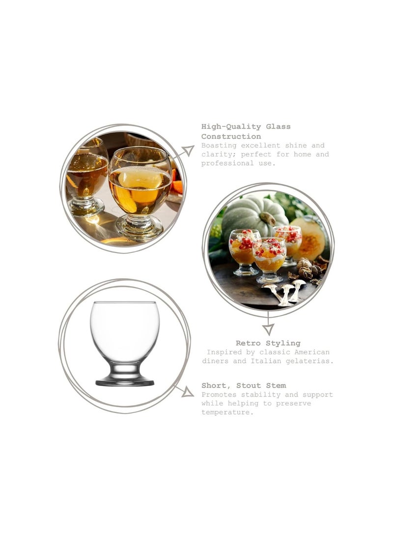 LAV Lav Nectar Glass Cup Set of 6 Pcs 280ml- Turkey Made  - Image 4