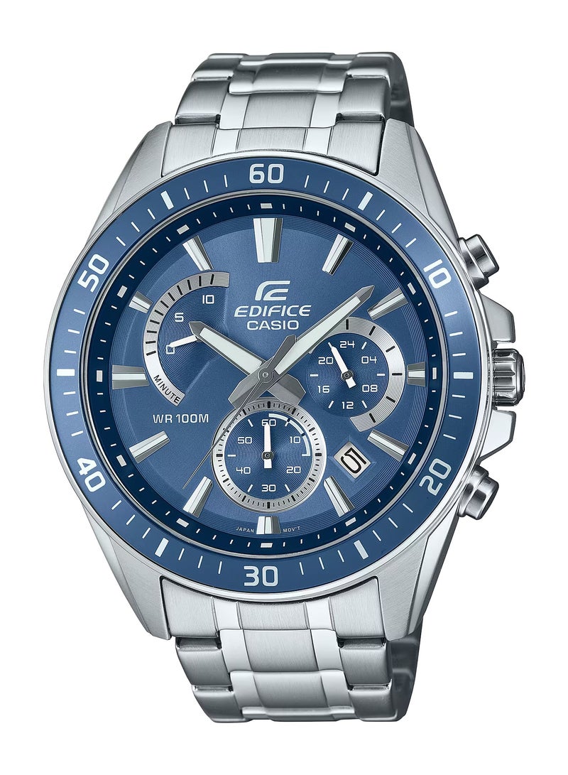 Edifice Chronograph Blue Dial Stainless Steel Men's Watch EFR-552D-2AV