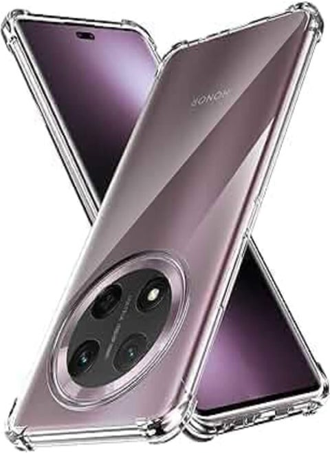 Cover for Honor X9c Case, Ultra Thin Soft TPU Transparent Silicone Shockproof Protective Case with Shock Absorption and Anti-Scratch (Transparent)
