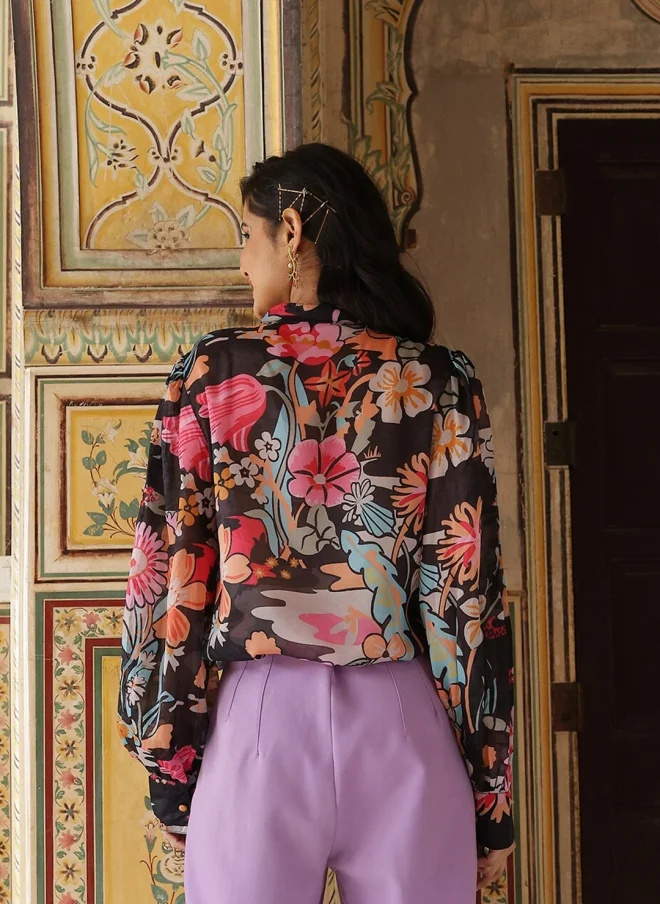 AKS  Floral Printed Casual Shirt for Women for Women | Best Price UAE