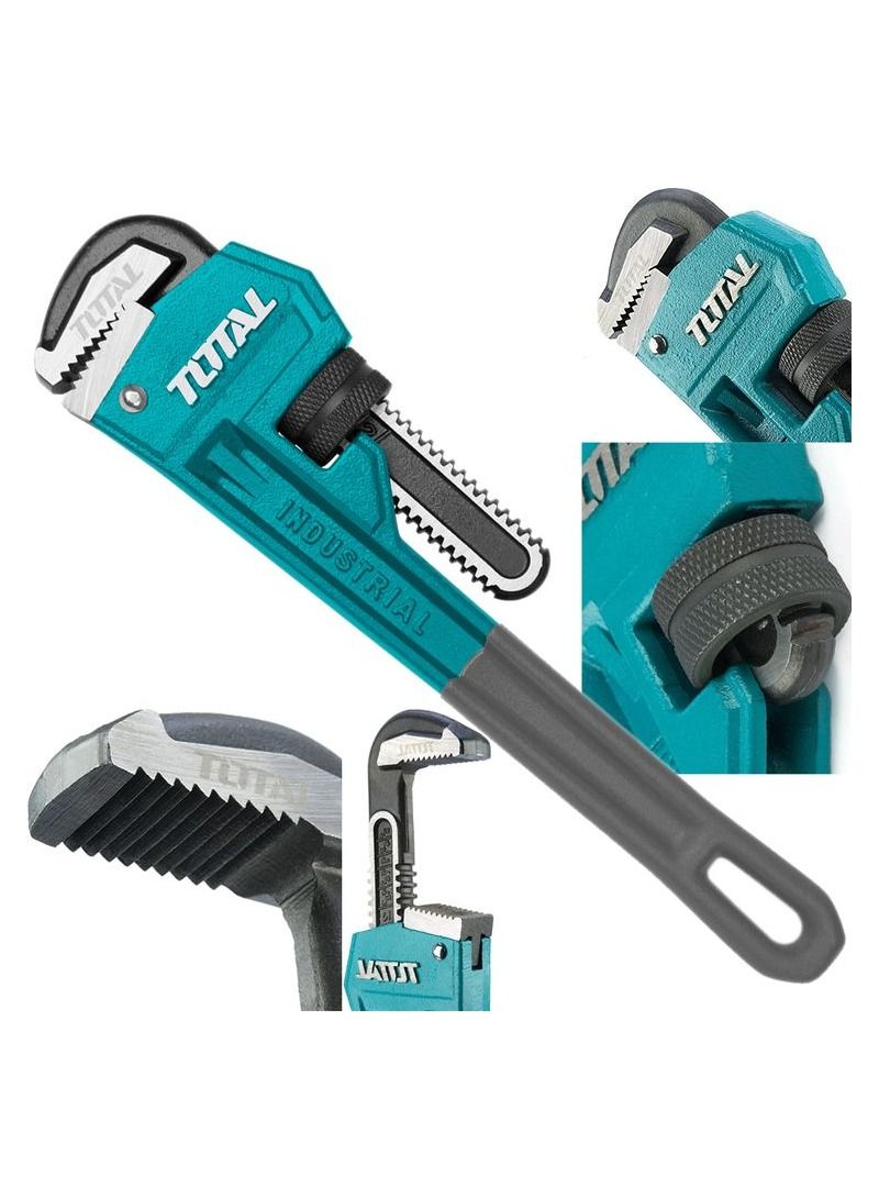 TOTAL Total Pipe Wrench 14 350mm Single Sided Drop Forged Pipe Wrench Max. Clamping Diameter 50mm THT171146  - Image 4