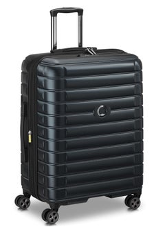 DELSEY Shadow 5.0 Hardcase Expendable Double wheel luggage Trolley Suitcase with Weight Indicator 70cm/27.50Inch, 91+9L, 4.6kg, Medium - Black  - Image 2
