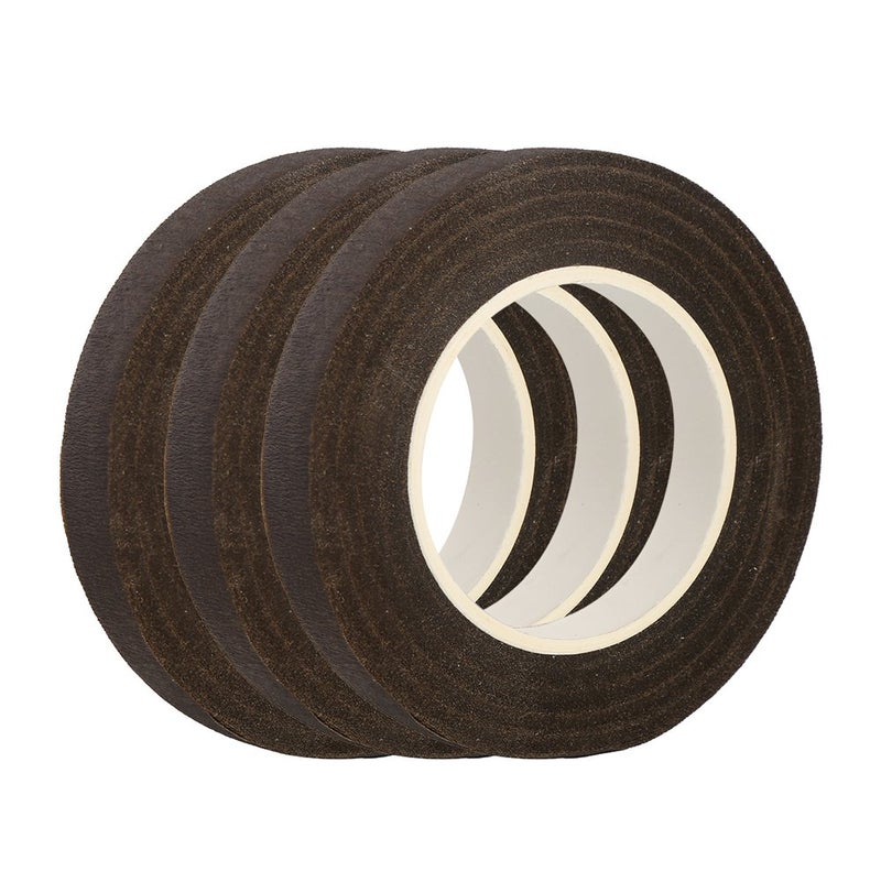 Decora 1/2" Wide Coffee 3 Pieces Floral Stem Wrap Tapes for Artificial Flower Decorations - Image 2