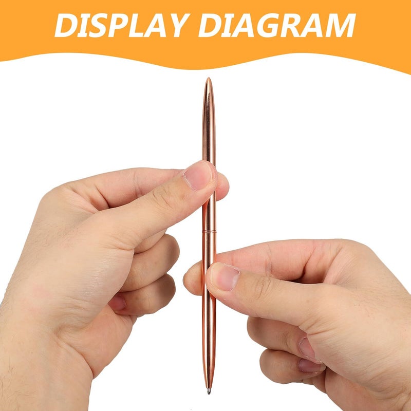 Gold Tone Metal Ballpoint Pen For Business Signing Hotel Office Supply - Image 4