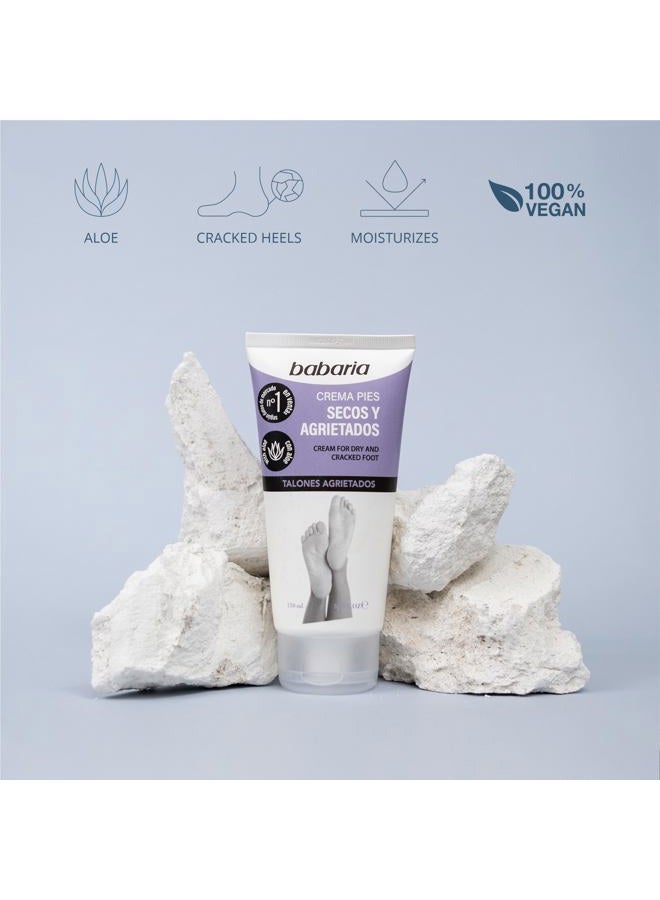 Babaria Dry Feet Cream - Absorbs Quickly to Instantly Soothe and Smooth - Deepest Hydrating Effect - Infused with Aloe Vera, Sweet Almond, and Shea Butter - Suitable for All Skin Types - 5.1 oz - Image 2