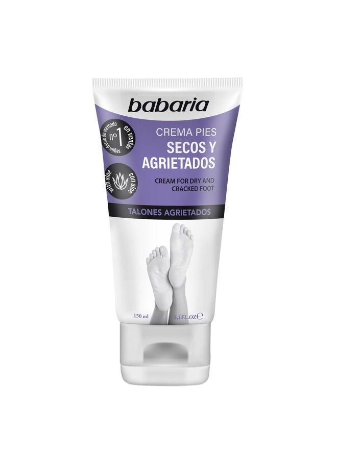 Babaria Dry Feet Cream - Absorbs Quickly to Instantly Soothe and Smooth - Deepest Hydrating Effect - Infused with Aloe Vera, Sweet Almond, and Shea Butter - Suitable for All Skin Types - 5.1 oz - Image 1