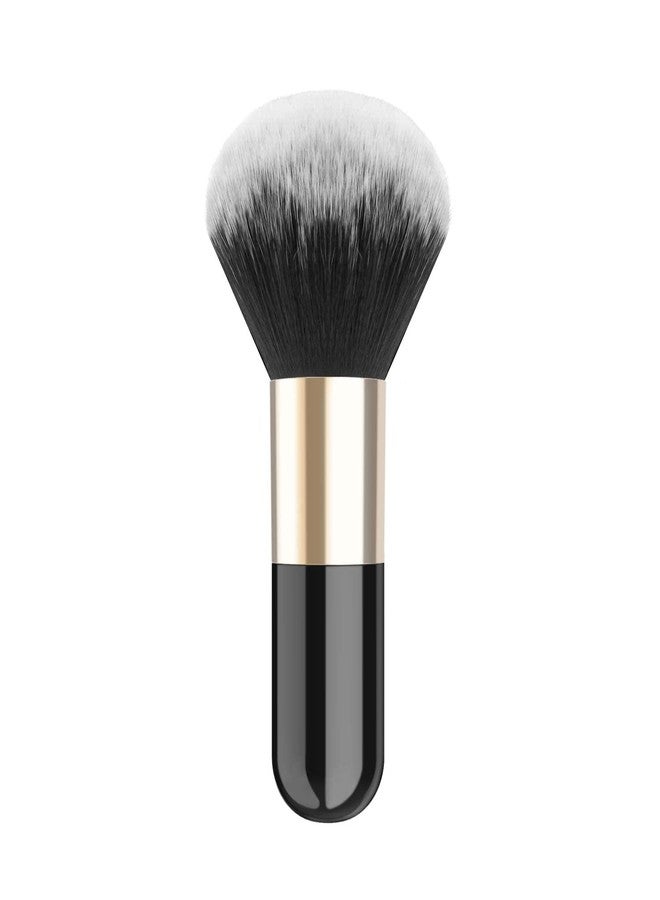 Crizer Powder Makeup Brush, Professional Flat Kabuki Cosmetic Brush, Single Handle Large Blush Brush Soft Face Mineral Powder Foundation Brush Face Brush for Blending Liquid Make Up - Image 1