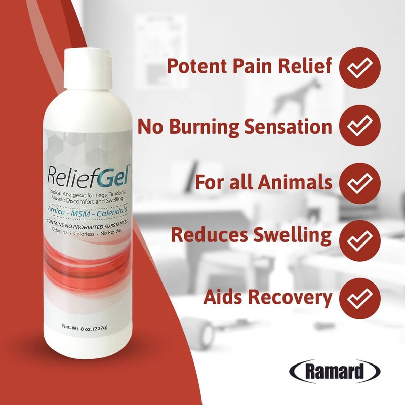 Ramard Relief Poultice for Horses -Veterinary Liniment Gel for Horse Muscle, Joint, Tendon & Ligament Care -Equine Poultice Leg Wraps, Gentle Liniment Gel Bentonite Clay, Arnica, Calendula, & MSM 8oz - Image 4