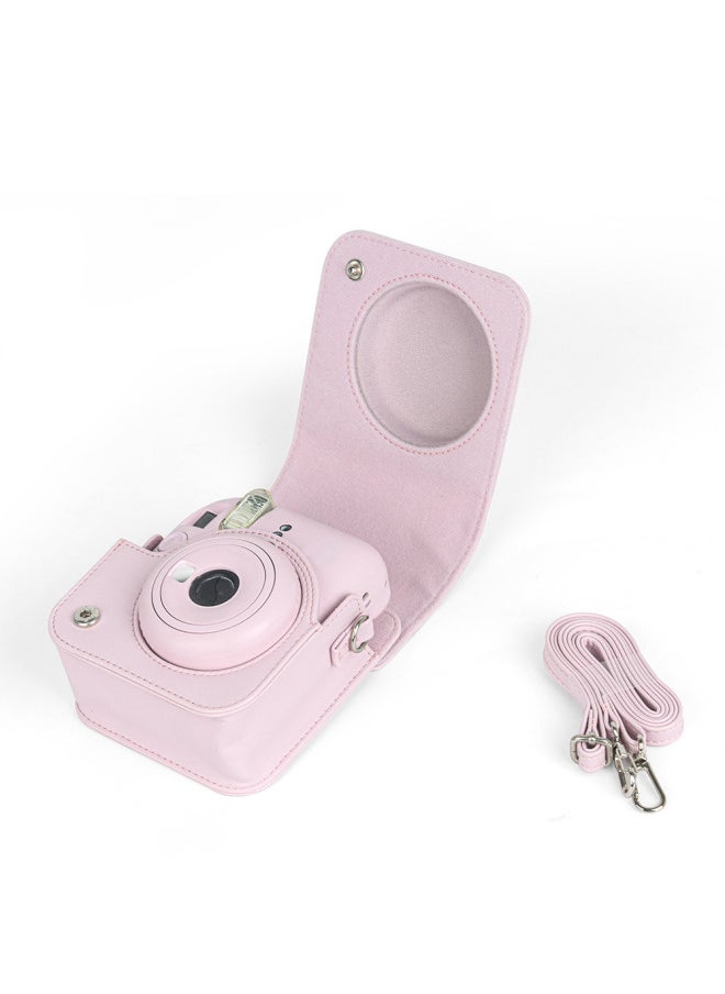 Generic Suitable For Fuji Polaroid Mini 12 Solid Color Camera Bag Digital Camera Fitted Storage Protective Case Crossbody Bag-Color:Iris Purple (opp Bag)  - Image 5
