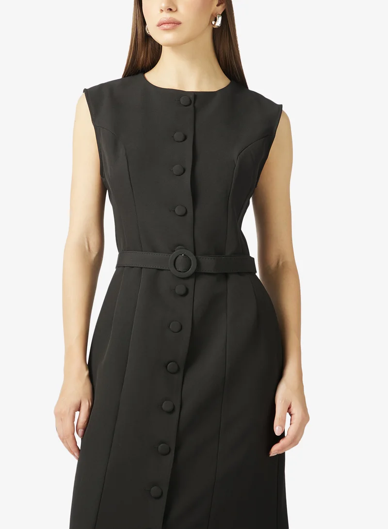 ELLA Shift Button Down Dress