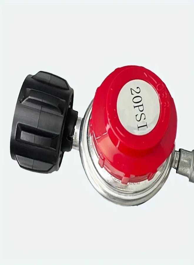 AROAQ 122cm Adjustable Propane Regulator and Hose Kit with Orifice – 0-20 PSI, Durable Metal & PVC Construction, Fits Turkey Fryer, Fish Cooker, Fire Pit, Forge & Gas Burners - Image 4