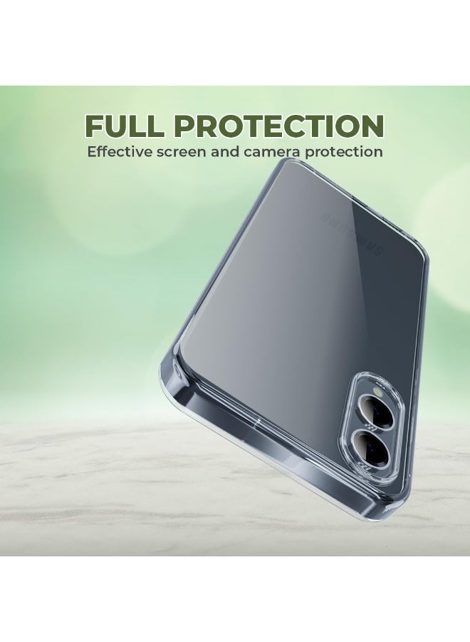 جراب شفاف لهاتف Samsung Galaxy S25 Edge، غطاء خلفي شفاف مقاوم للصدمات ومرن من مادة TPU، متوافق مع Samsung Galaxy S25 Edge - Image 2