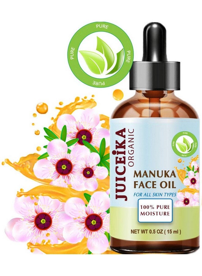 juiceika Manuka Oil Australian 100% Pure. Face Moisturizer Antiaging Face Oil For Face Skin Hair Lip And Nail Care 0.5 Fl.Oz. 15 Ml - Image 2