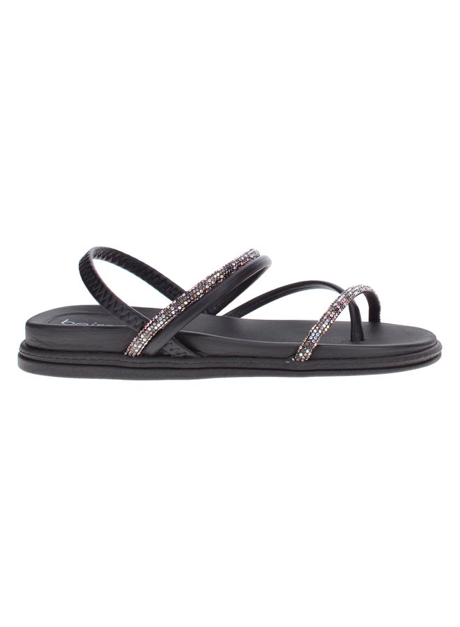 Beira Rio Embellished Flat Sandals - Image 1