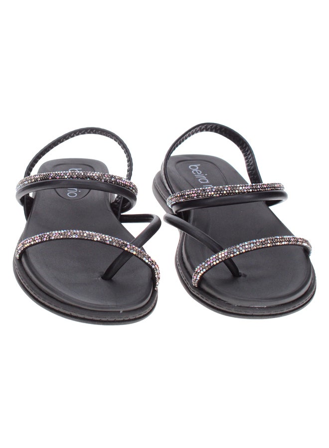 Beira Rio Embellished Flat Sandals - Image 3