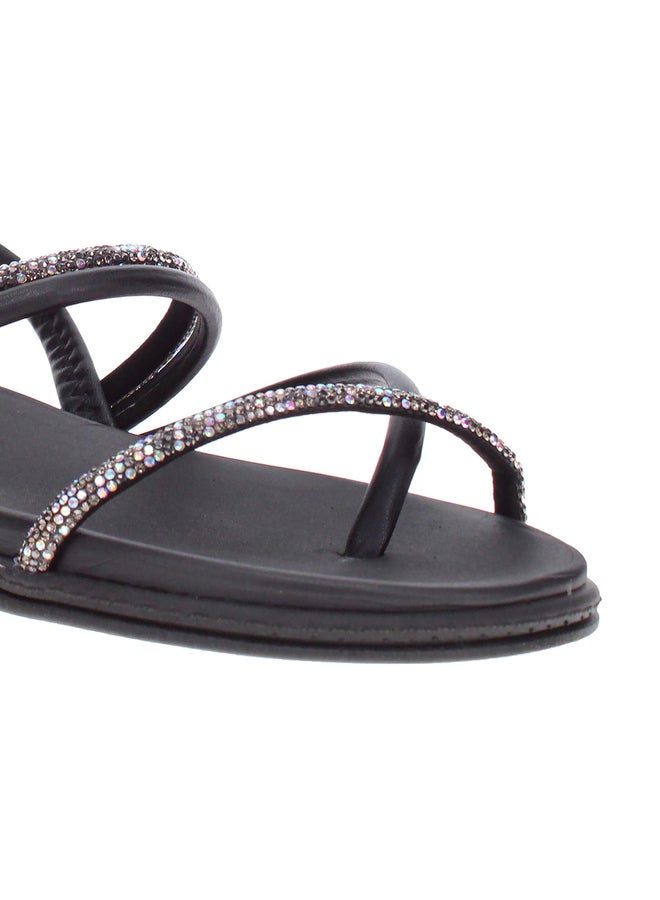 Beira Rio Embellished Flat Sandals - Image 4