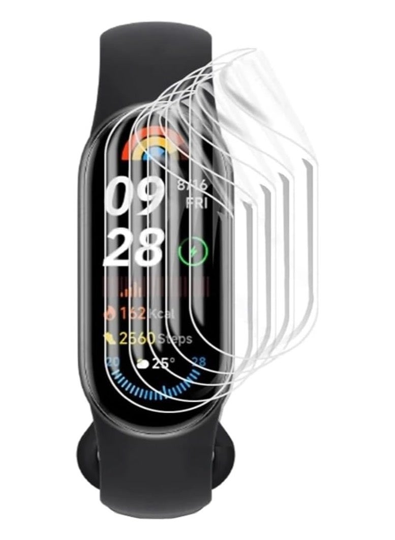 محسّن شاشة هيدروجيل لهاتف Xiaomi Mi Smart Band 9 بحجم 1.6 إنش – واقٍ مرن شفاف (TPU) عالي الدقة حساس للمس وبدون فقاعات، سهل التركيب (عبوة 2 قطع)