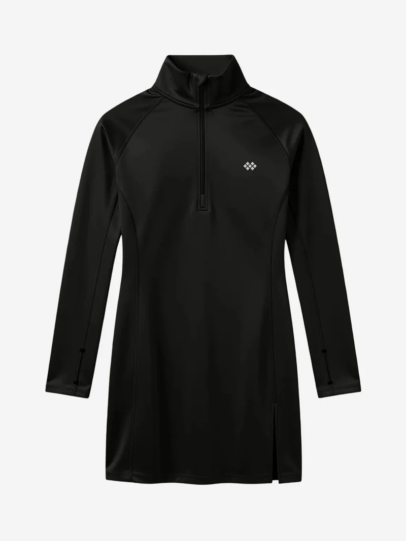 تومي لايف TOMMY Long-sleeve Knit Tunic Top With Half Turtleneck