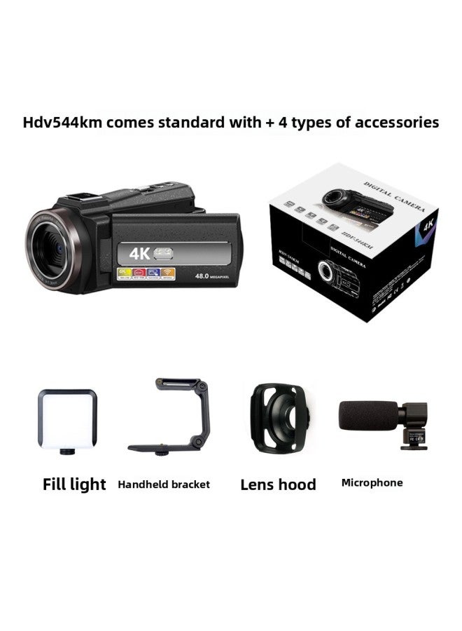 Generic 4k High Definition Digital Camera Handheld Shooting Electronic Anti-shake Digital Camera Outdoor Sports Dv-Body Color:Hdv544km Customized Matching (minimum Order Of 50 Sets)  - Image 1