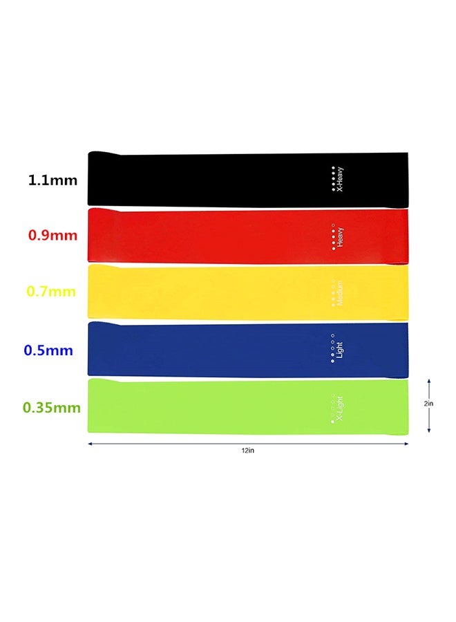 5-Piece Exercise Band Set 16cm  - Image 2